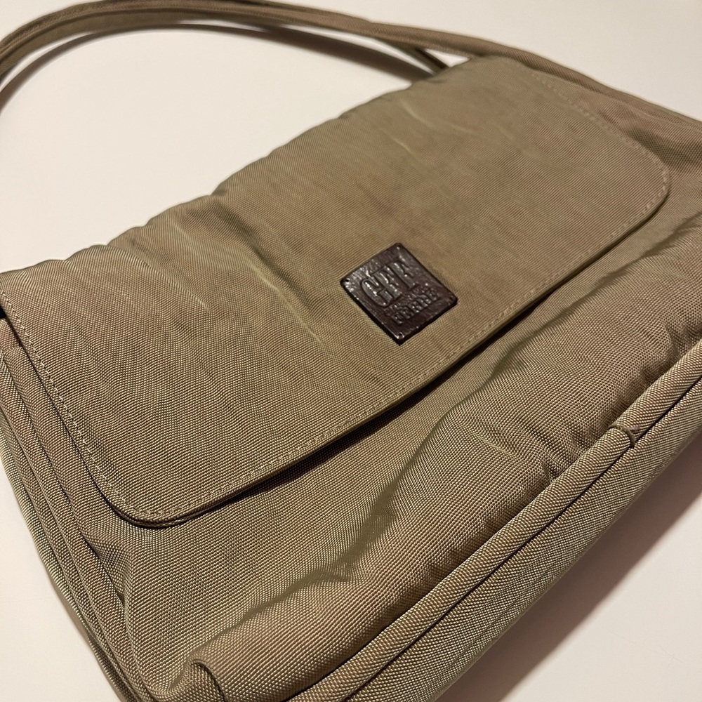 VINTAGE GFF Gianfranco Ferre Olive Green Shoulder Bag